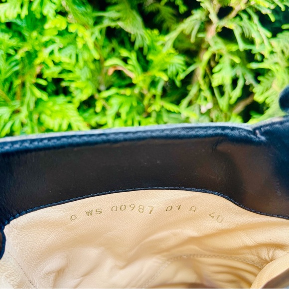 VALENTINO GARAVANI Calfskin Ruffle Combat Boots - Picture 8 of 9